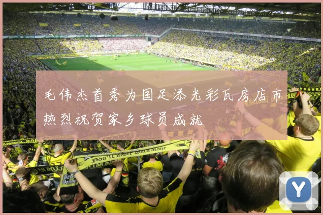 毛伟杰首秀为国足添光彩瓦房店市热烈祝贺家乡球员成就